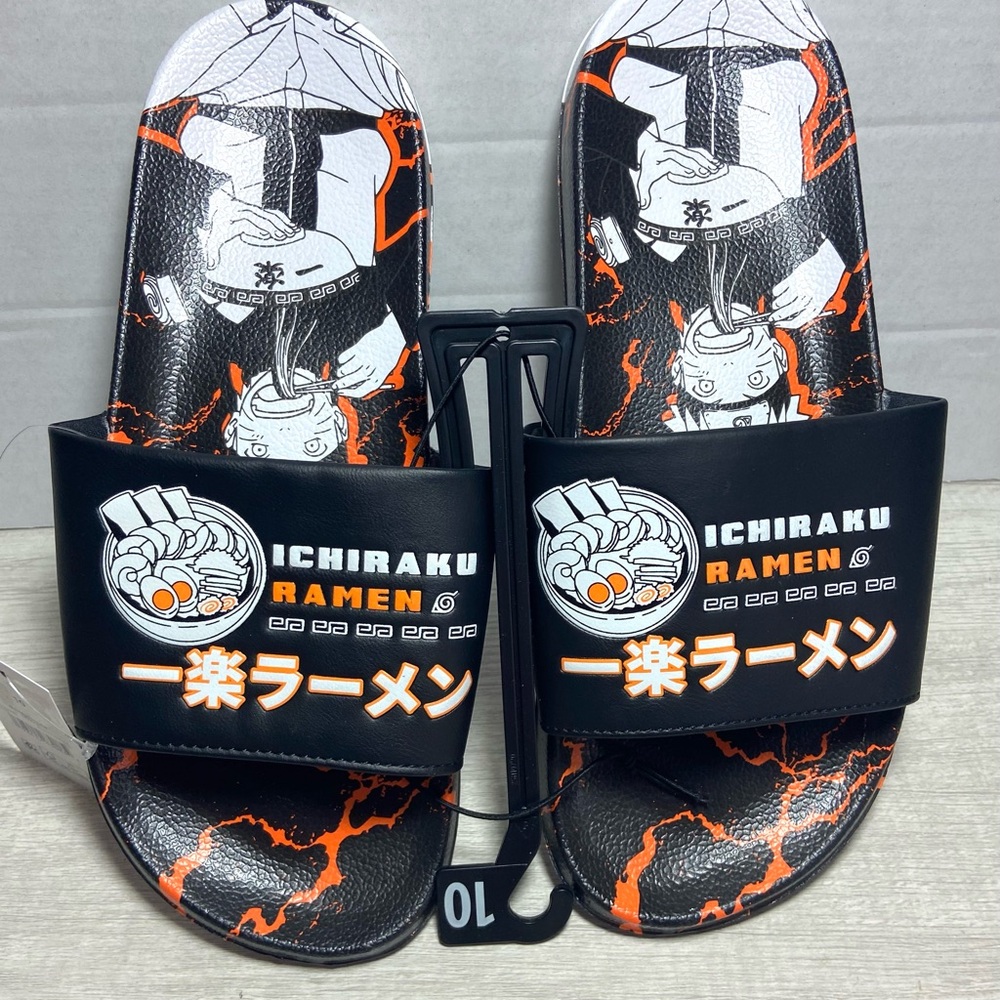 Man’s Size 8 Flip Flops (Slides)  Naruto Shippuden Collection  NWT